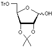 2-3-O-Isopropylidene-5-O-trityl-D-ribofuranose