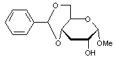 Methyl 4-6-O-benzylidene-3-deoxy-α-D-glucopyranoside