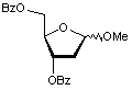Methyl 2-deoxy-3-5-di-O-benzoyl-D-ribofuranoside