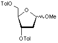 Methyl 2-deoxy-3-5-di-O-toluoyl-D-ribofuranoside