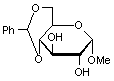 Methyl 4-6-O-benzylidene-α-D-glucopyranoside