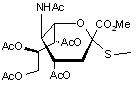 Methyl 4-7-8-9-tetra-O-acetyl-2-thio-N-acetyl-α-D-neuraminic acid methyl ester