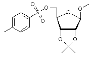 Methyl 2-3-O-isopropylidene-5-O-p-toluenesulfonyl-β-D-ribofuranoside