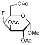 Methyl 2-3-6-tri-O-acetyl-4-deoxy-4-fluoro-α-D-galactopyranoside