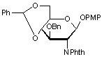 4-Methoxyphenyl 3-O-benzyl-4-6-O-benzylidene-2-deoxy-2-phthalimido-β-D-glucopyranoside