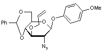 4-Methoxyphenyl 3-O-allyl-2-azido-4-6-O-benzylidene-2-deoxy-β-D-glucopyranoside