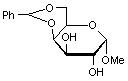 Methyl 4-6-O-benzylidene-α-D-galactopyranoside