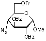 Methyl 4-azido-2-3-di-O-benzoyl-4-deoxy-6-O-trityl-α-D-glucopyranoside