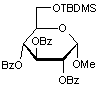 Methyl 2-3-4-tri-O-benzoyl-6-O-tert-butyldimethylsilyl-α-D-glucopyranoside