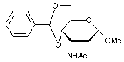 Methyl 3-acetamido-4-6-O-benzylidene-2-3-dideoxy-α-D-ribo-hexopyranoside