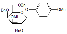 4-Methoxyphenyl-3-O-allyl-2-4-6-tri-O-benzyl-β-D-galactopyranoside