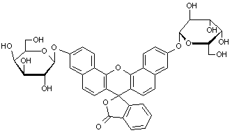 Naphthofluorescein di-O-(b-D-galactopyranoside)