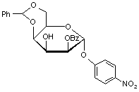 4-Nitrophenyl 2-benzoyl-4-6-O-benzylidene-α-D-mannopyranoside