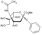 Phenyl 4-7-8-9-tetra-O-acetyl-2-thio-N-acetyl-D-neuraminic acid methyl ester