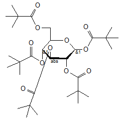 1-2-3-4-6-Penta-O-pivaloyl-β-D-glucopyranose