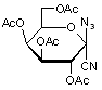 2-3-4-6-Tetra-O-acetyl-1-azido-1-deoxy-α-D-galactopyranosyl cyanide