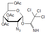 3-4-6-Tri-O-acetyl-2-azido-2-deoxy-α-D-glucopyranosyl trichloroacetimidate