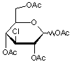 1-2-4-6-Tetra-O-acetyl-3-chloro-3-deoxy-D-glucopyranose