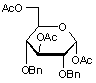 1-3-6-Tri-O-acetyl-2-4-di-O-benzyl-α-D-glucopyranose