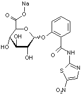 Tizoxanide O-β-D-glucuronide sodium salt