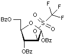 1-3-5-Tri-O-benzoyl-2-O-(trifluoromethanesulfonyl)-α-D-ribofuranose