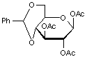 1-2-3-Tri-O-acetyl-4-6-O-benzylidene-β-D-glucopyranose
