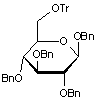 1-2-3-4-Tetra-O-benzyl-6-O-trityl-β-D-glucopyranose