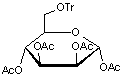 1-2-3-4-Tetra-O-acetyl-6-O-trityl-α-D-mannopyranose