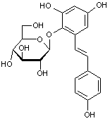 2-3-5-4’-Tetrahydroxystilbene-2-O-β-D-glucopyranoside