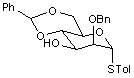 4-Toluoyl-2-O-benzyl-4-6-O-benzylidene-α-D-thiomannopyranoside