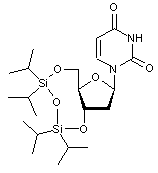 2’-Deoxy-3’-5’-O-(1-1-3-3-tetraisopropyl-1-3-disiloxanediyl)uridine