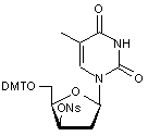 1-(2’-Deoxy-5’-O-DMT-3’-O-nitrophenylsulphonyl-β-D-lyxofuranosyl)thymine