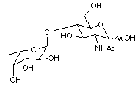 2-Acetamido-2-deoxy-4-O-(α-L-fucopyranosyl)-D-glucopyranose