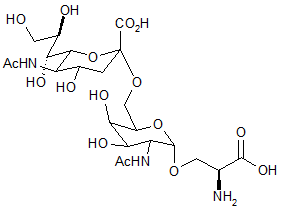 2-Acetamido-6-O-(α-2-N-acetylneuraminyl)-2-deoxy-α-D-galactopyranosyl serine