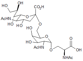 2-Acetamido-6-O-(α-2-N-acetylneuraminyl)-2-deoxy-α-D-galactopyranosyl N-acetylserine