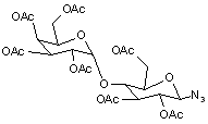 2-3-6-2’-3’-4’-6’-Hepta-O-acetyl-β-lactosyl azide