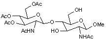 Methyl 2-acetamido-4-O-(2-acetamido-3-4-6-tri-O-acetyl-2-deoxy-β-D-glucopyranosyl)-2-deoxy-β-D-glucopyranoside