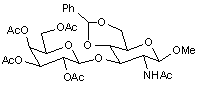 Methyl 2-acetamido-3-O-(2-3-4-6-tetra-O-acetyl-β-D-galactopyranosyl)-4-6-O-benzylidene-2-deoxy-β-D-glucopyranoside