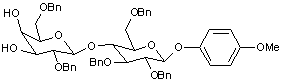 4-Methoxyphenyl 2-3-6-tri-O-benzyl-4-O-(2-6-di-O-benzyl-β-D-galactopyranosyl)-β-D-glucopyranoside