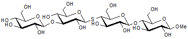 Methyl-O-β-D-glucopyranosyl-(1-3)-S-β-D-glucopyranosyl-(1-4)-O-4-thio-β-D-glucopyranosyl-(1-4)-β-D-glucopyranoside