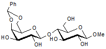 Methyl 4-O-[4-6-O-benzylidene)-β-D-galactopyranosyl] β-D-glucopyranoside