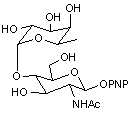 4-Nitrophenyl 2-acetamido-2-deoxy-4-O-α-L-fucopyranosyl)-β-D-glucopyranoside