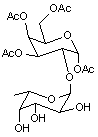 1-3-4-6-Tetra-O-acetyl-2-(6-deoxy-α-L-galactopyranosyl)-α-D-galactopyranose