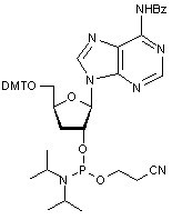 N6-Benzoyl-5’-O-DMT-3’-deoxyadenosine 2’-CE phosphoramidite