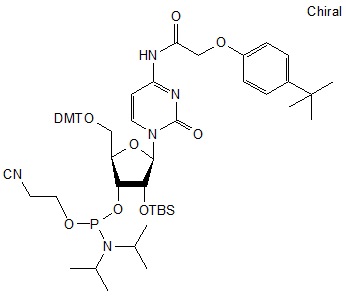 2’-O-tert-Butyldimethylsilyl-N4-(tert-butylphenoxyacetyl)-5’-O-DMT-cytidine 3’-CE phosphoramidite