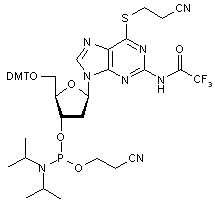 6-(2-Cyanoethylthio)-2’-deoxy-5’-O-DMT-N2-trifluoroacetylguanosine 3’-CE phosphoramidite