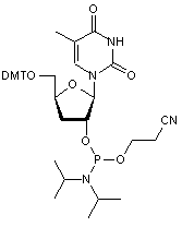 3’-Deoxy-5’-O-DMT-5-methyluridine 2’-CE phosphoramidite