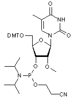 5’-O-DMT-2’-O-methyl-5-methyluridine 3’-CE phosphoramidite