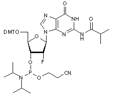 2’-Deoxy-5’-O-DMT-2’-fluoro-N2-isobutyrylguanosine 3’-CE phosphoramidite