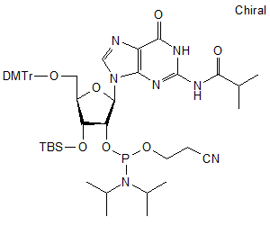 3’-O-tert-Butyldimethylsilyl-5’-O-DMT-N2-isobutyrylguanosine 2’-CE phosphoramidite